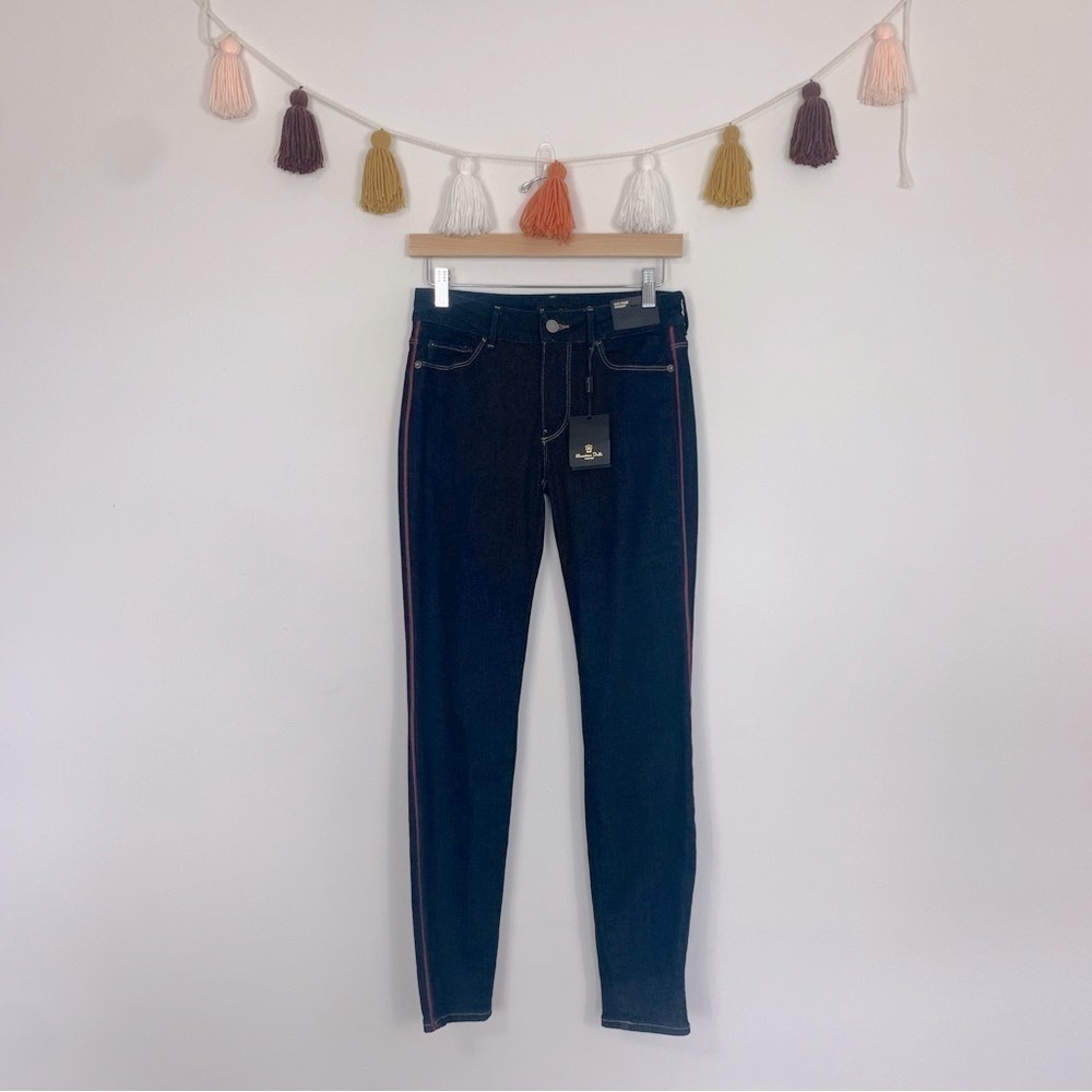 NWT Massimo Dutti Mid Rise Skinny Dark Wash Jeans Size 4